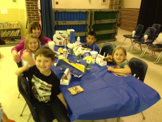 Lunch with principal Ms. Martin, an auction won at Sagamore Rocks!